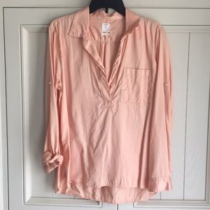 Gap coral peach blouse. Size large